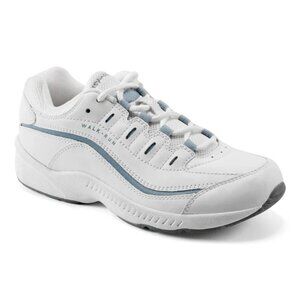 Easy Spirit Romy Leather Classic Walking Sneakers - White - 8.5 Narrow